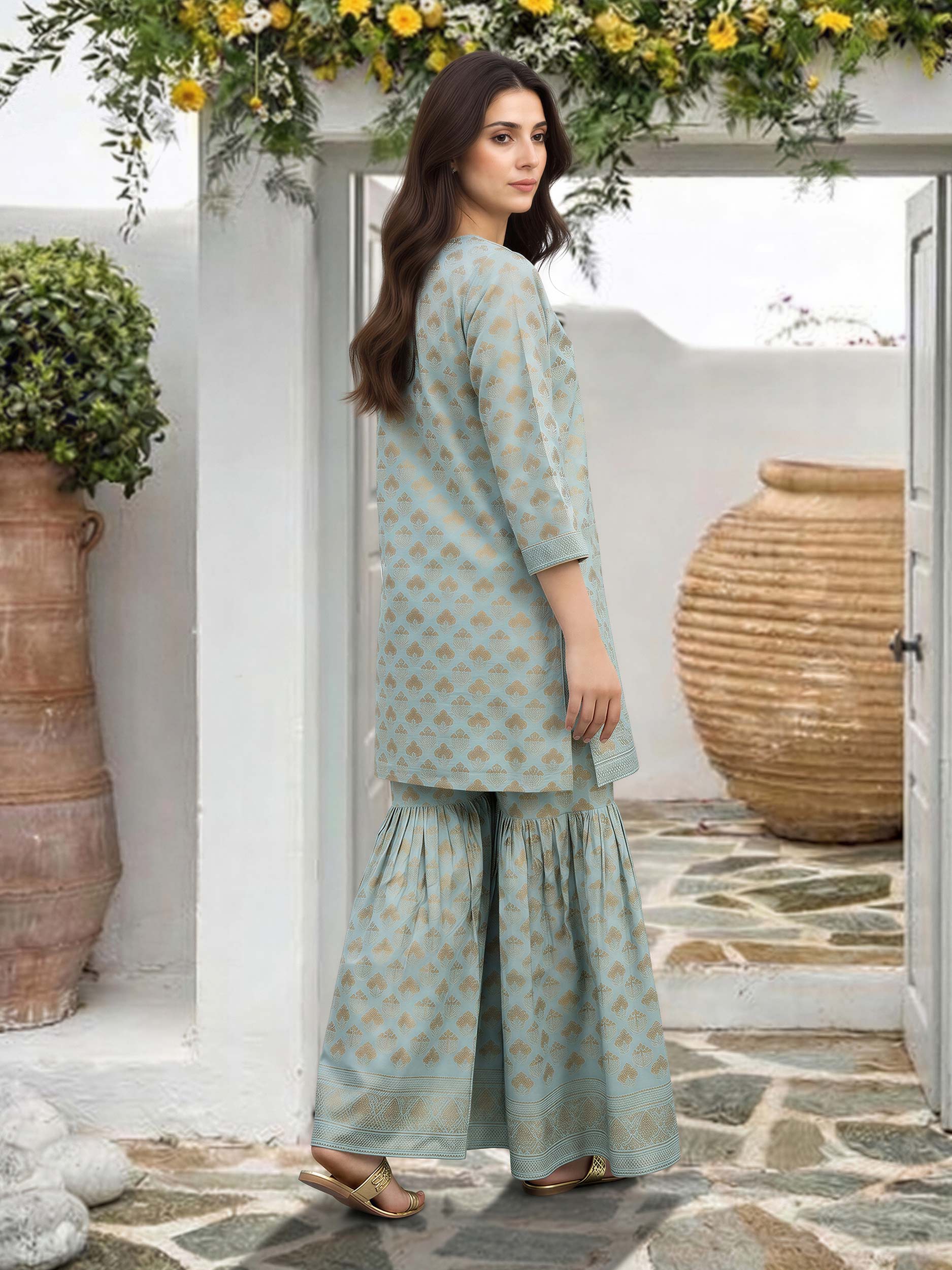 2 Piece Lawn Suit- Embroidered (Pret)