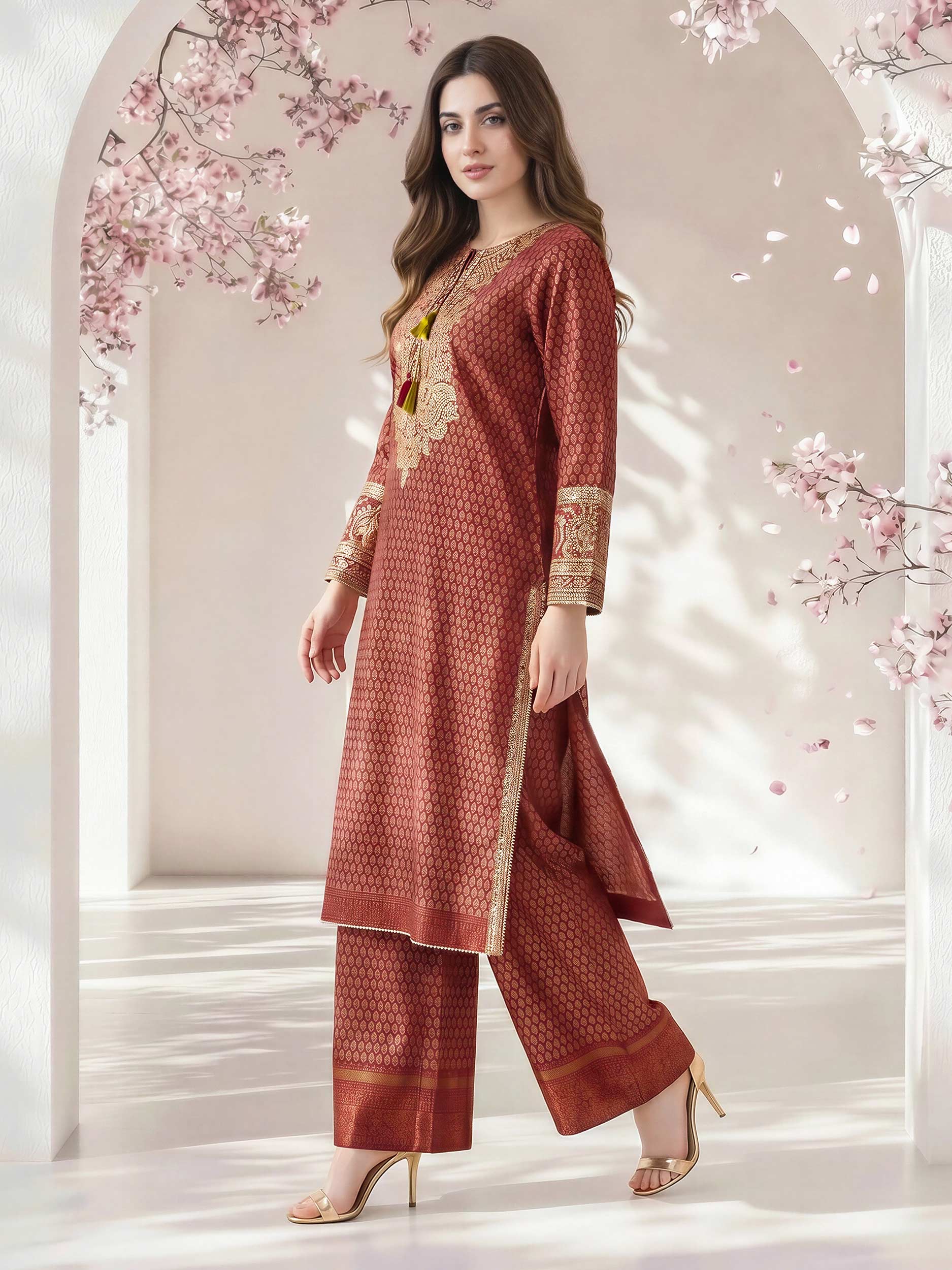 2 Piece Lawn Suit- Embroidered (Pret)