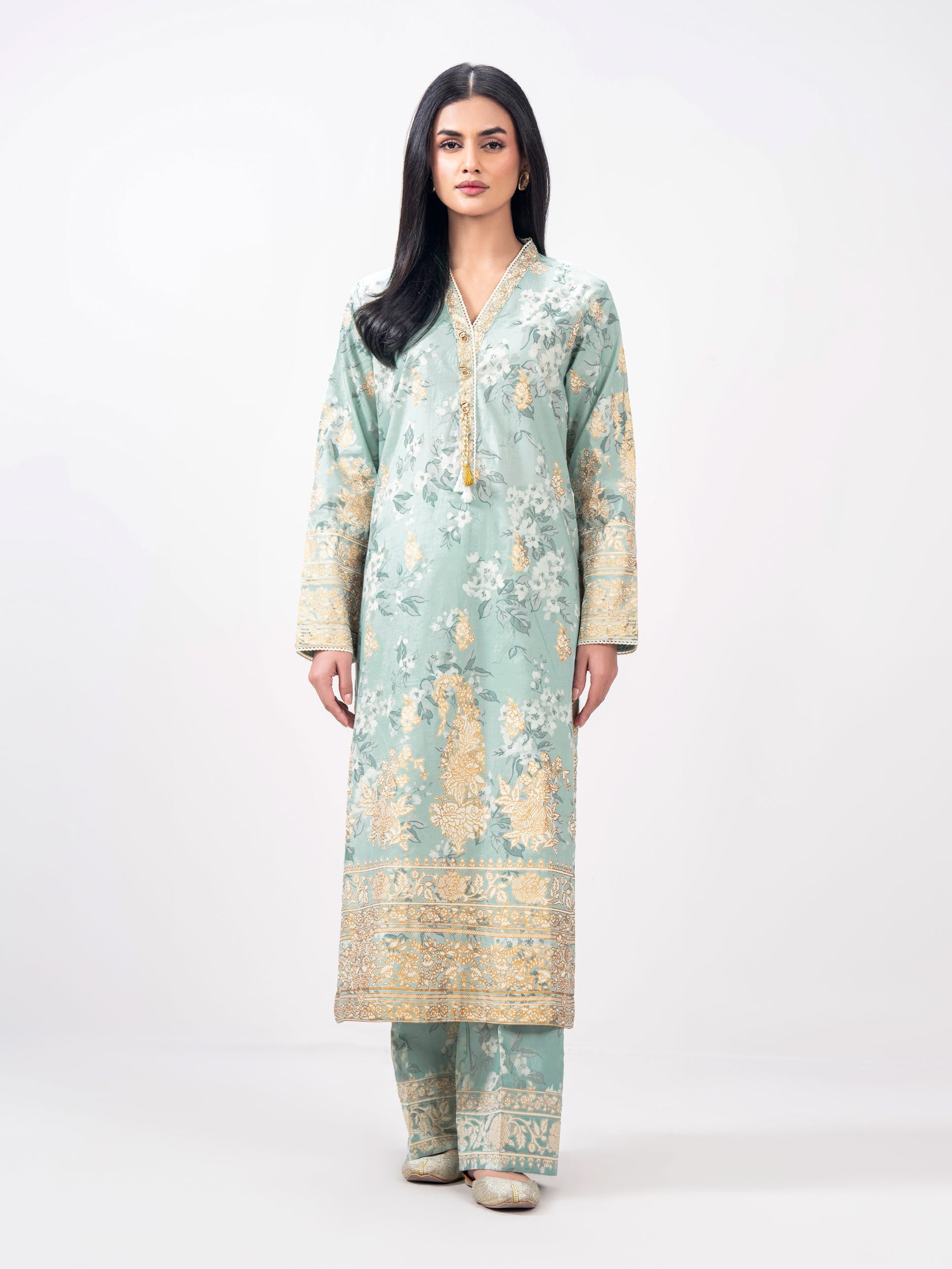 2 Piece Cambric Suit (Pret)
