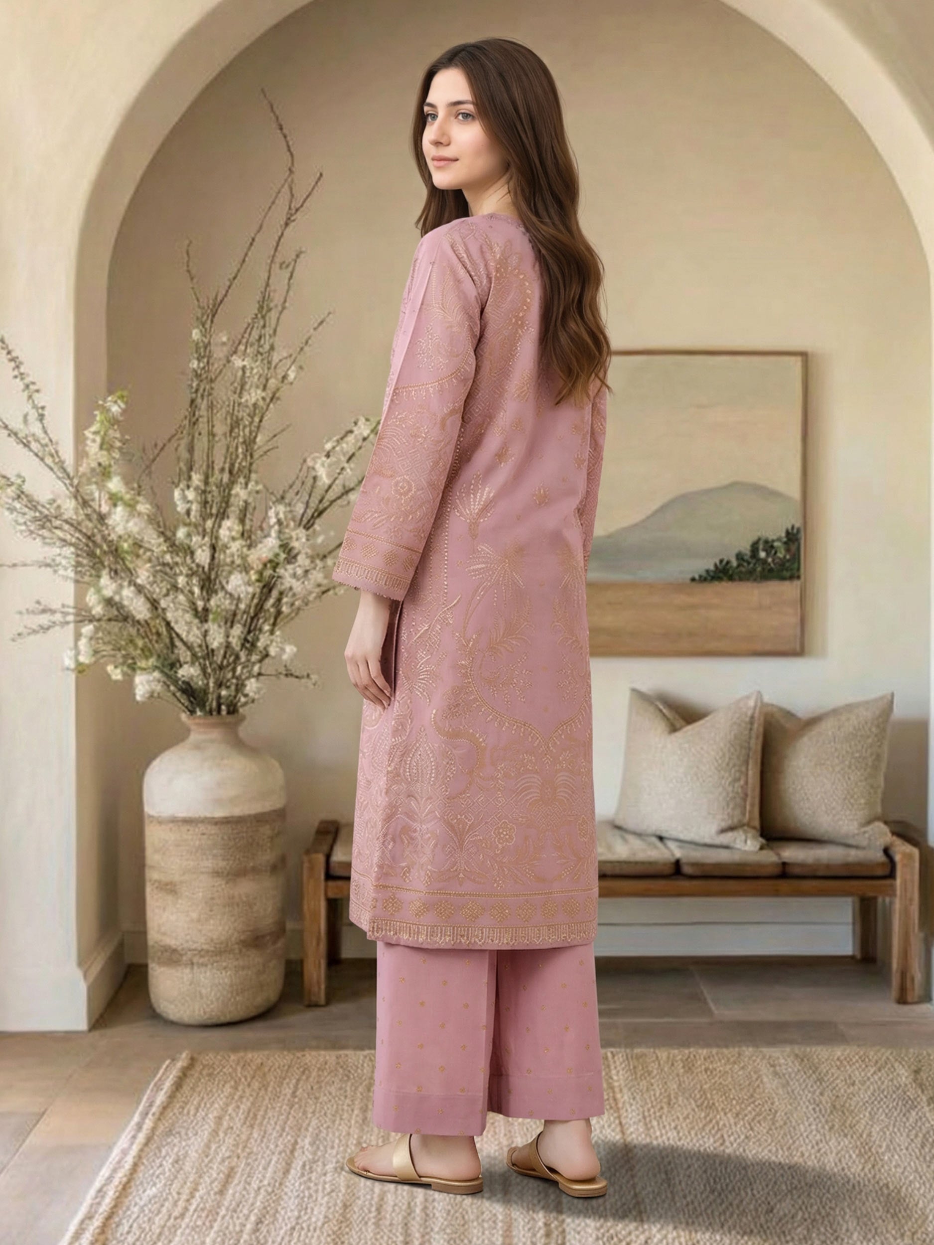 2 Piece Lawn Suit (Pret)