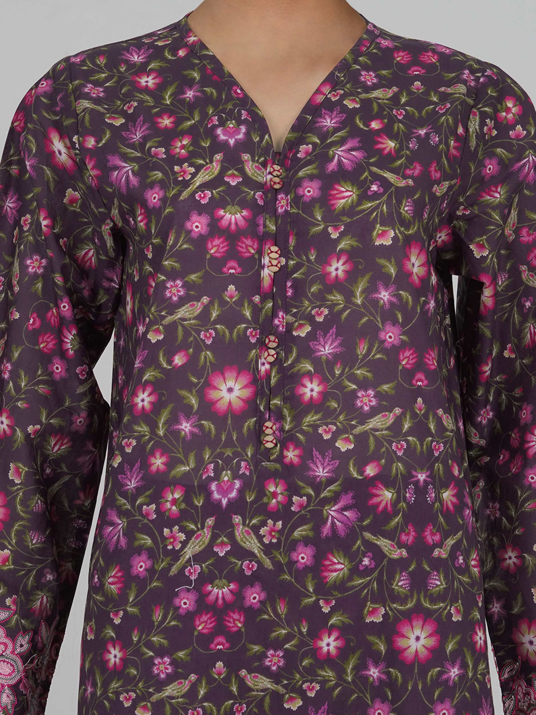 2 Piece Lawn Suit- Embroidered (Pret)