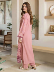 2 Piece Satin Suit- Embroidered (Pret)