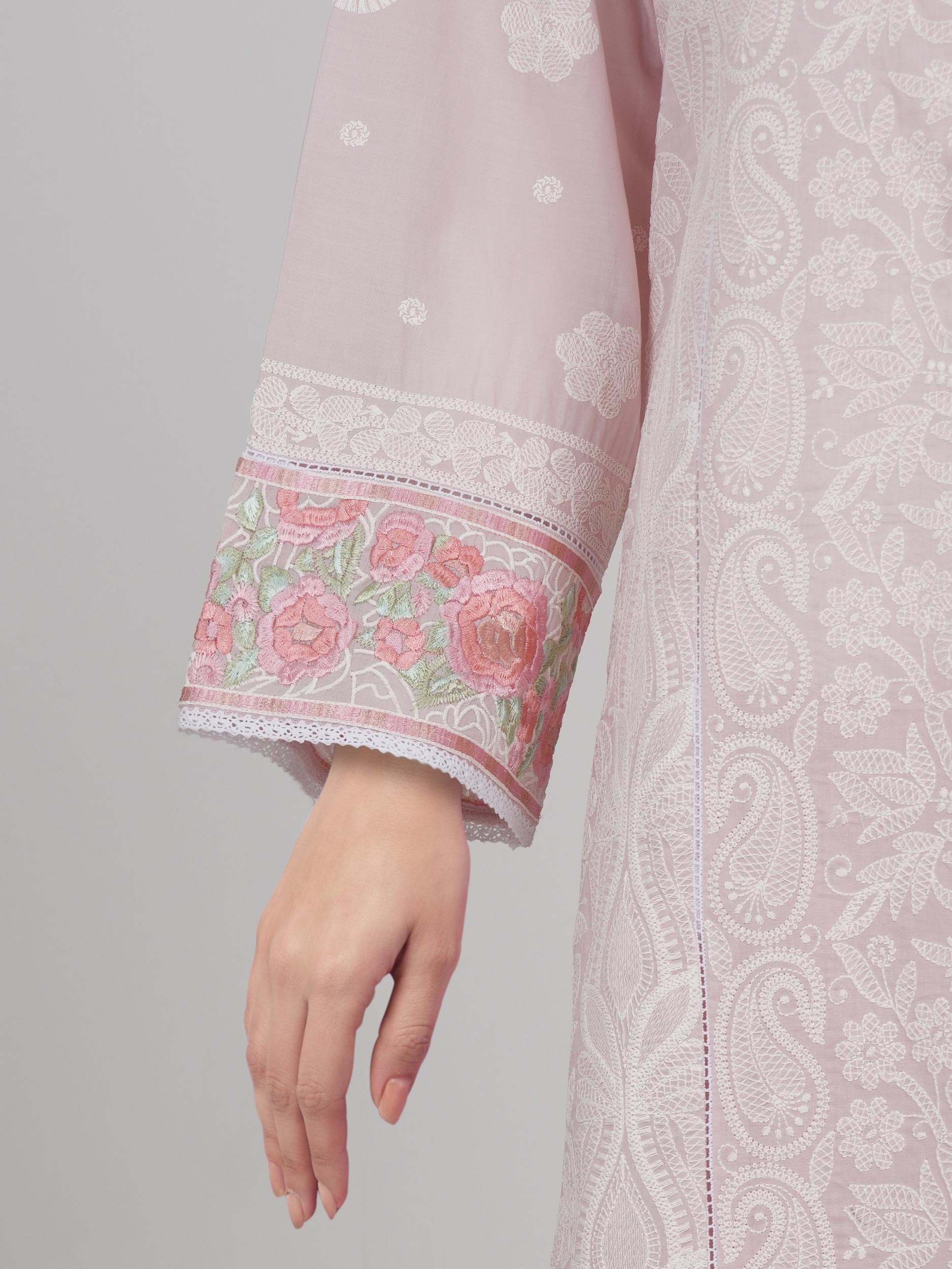 3 Piece Lawn Suit- Embroidered (Pret)