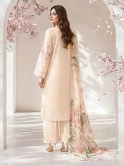 3 Piece Lawn Missouri Suit- Embroidered (Pret)