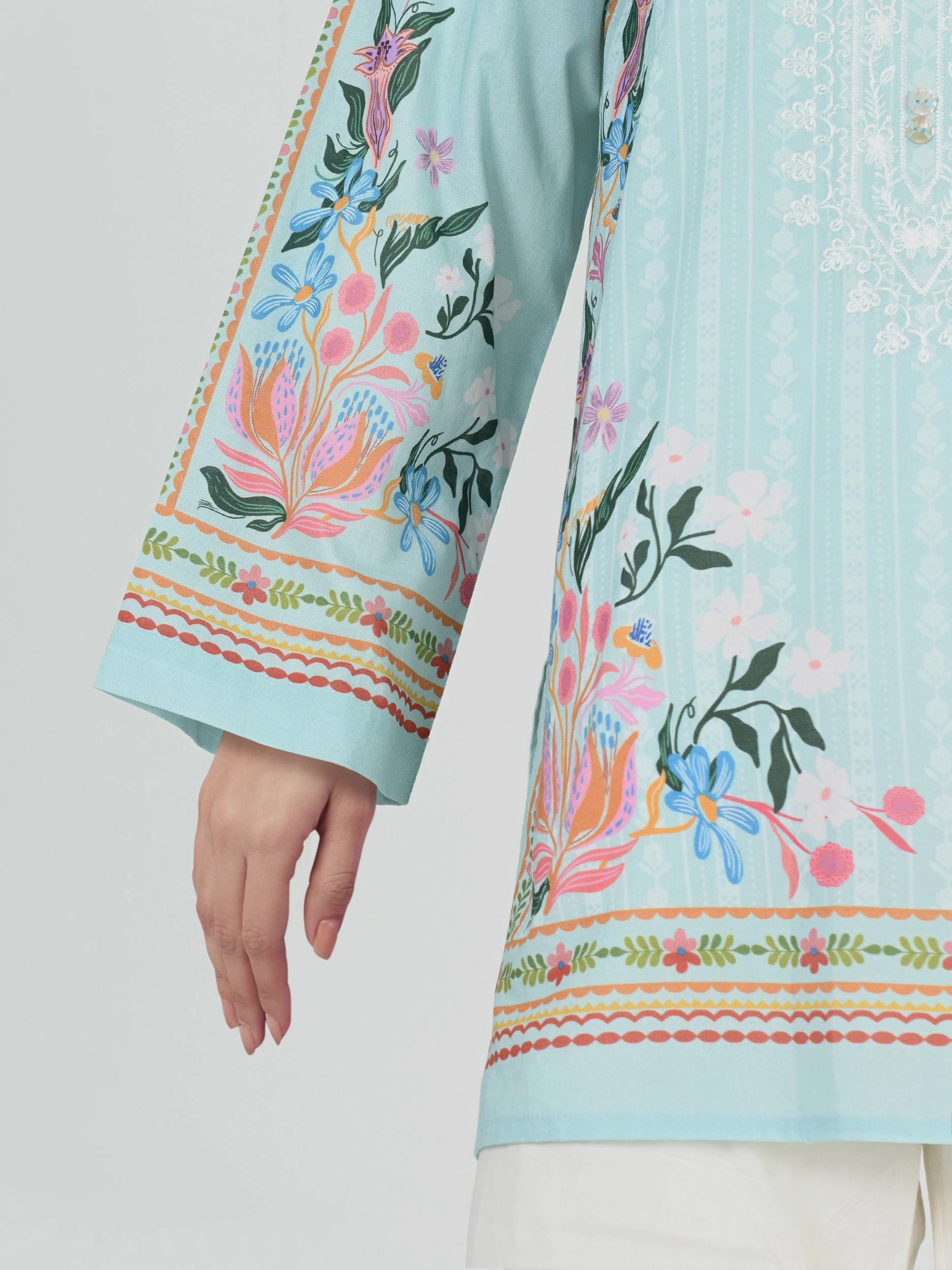 Lawn Kurti- Embroidered (Pret)