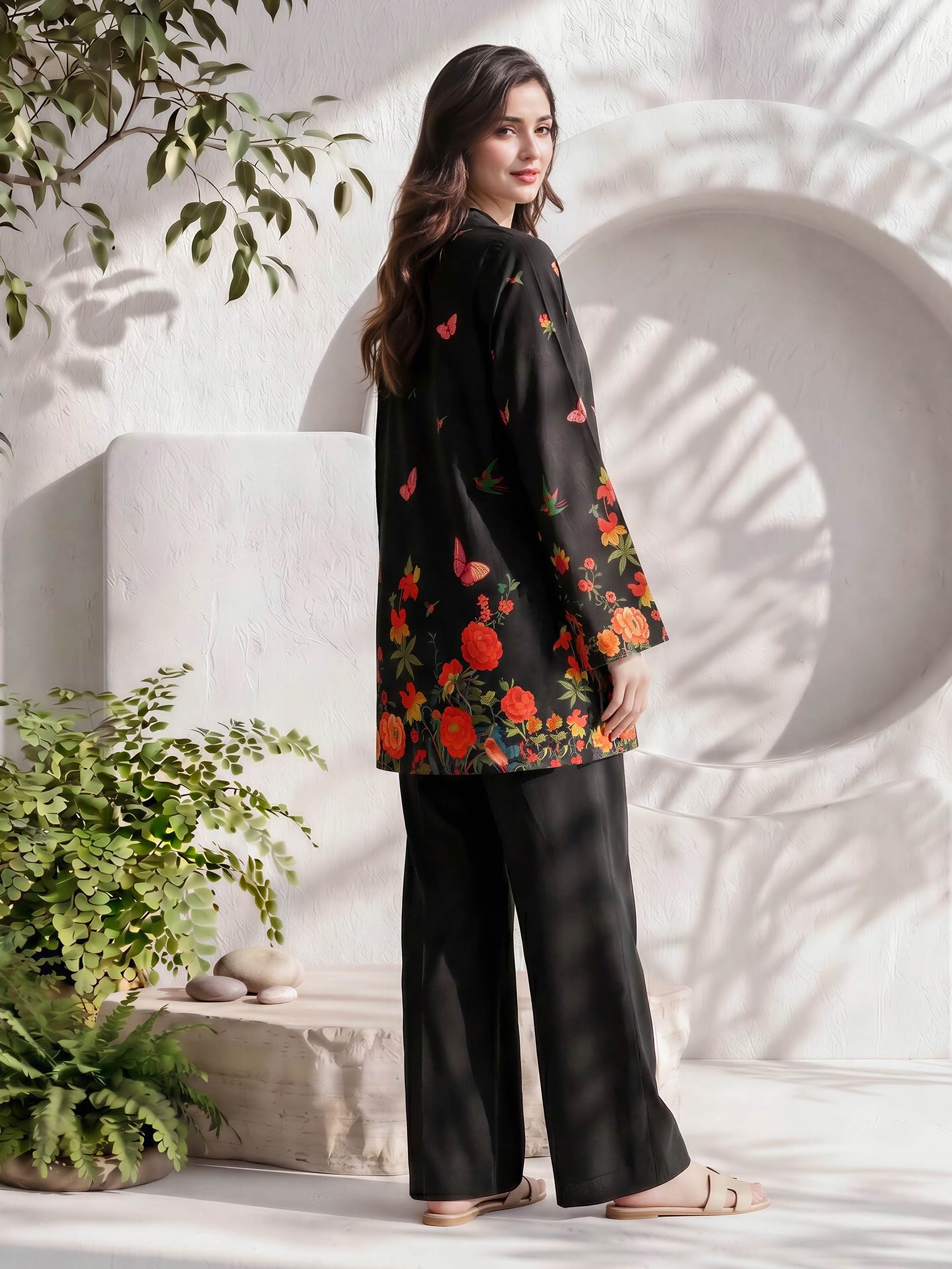 Lawn Slub Kurti (Pret)