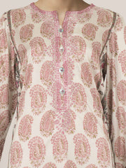 3 Piece Silk Suit- Embroidered (Pret)