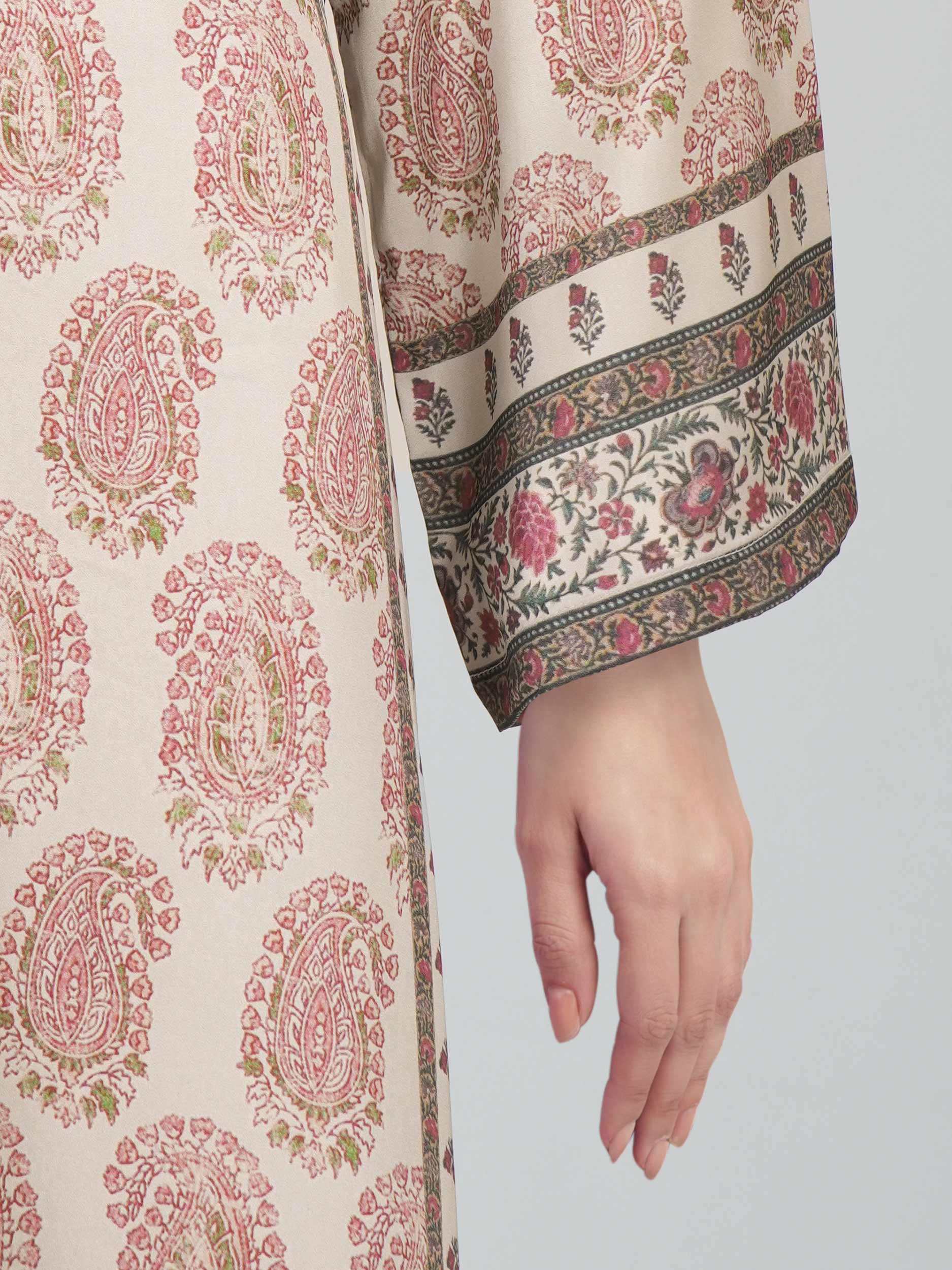 3 Piece Silk Suit- Embroidered (Pret)