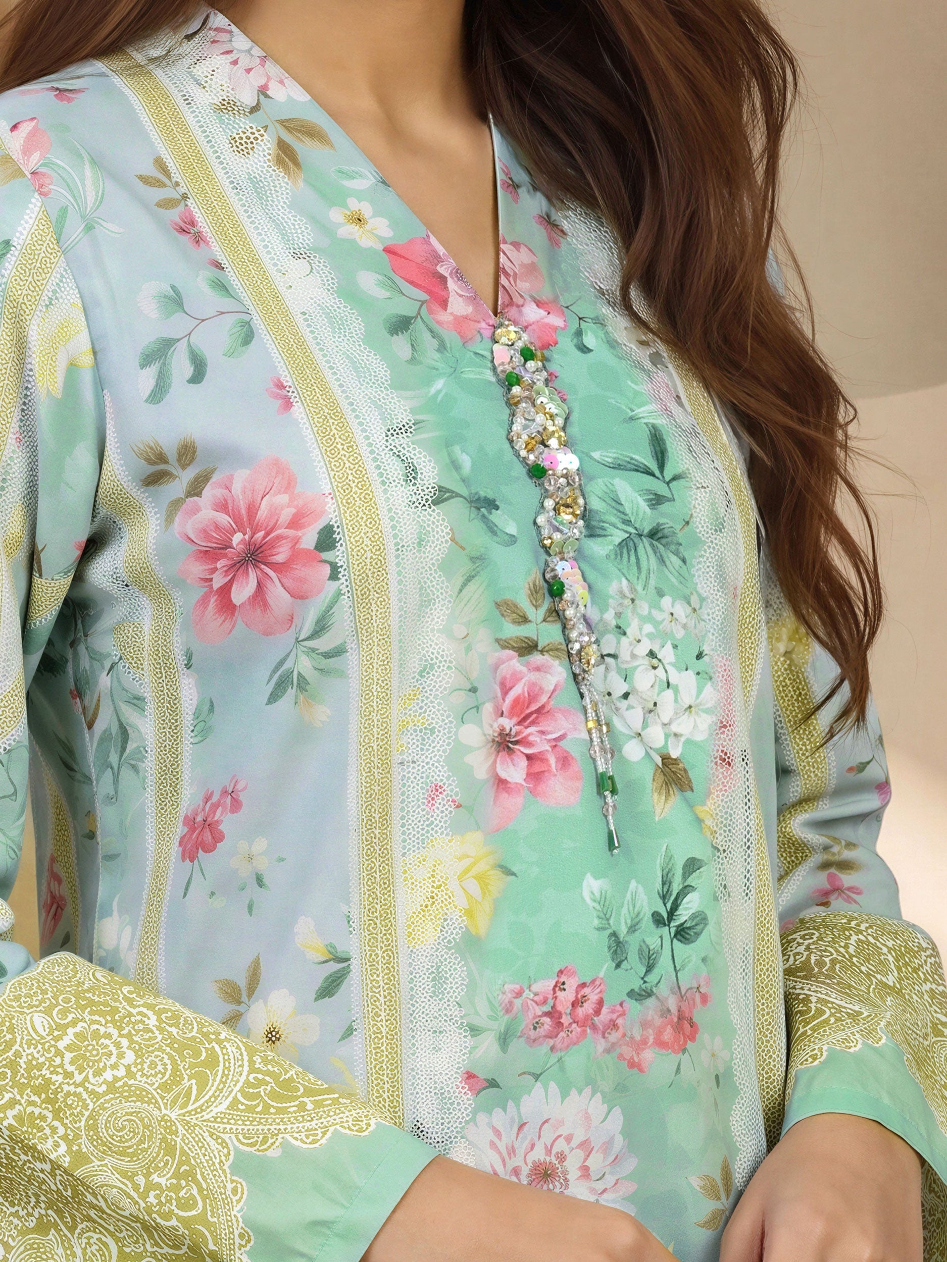 2 Piece Grip Suit- Embellished (Pret)