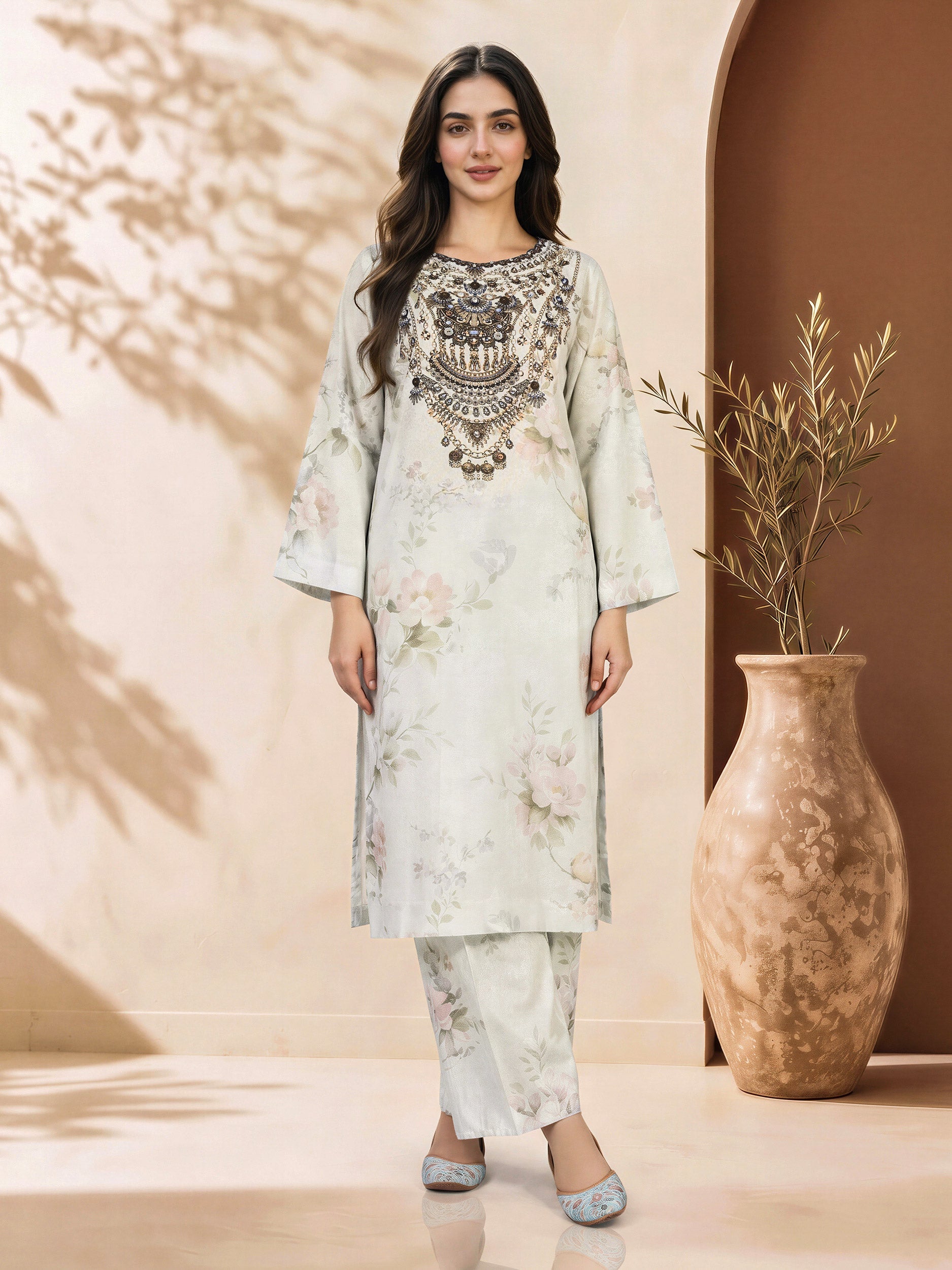 2 Piece Grip Suit- Embellished (Pret)