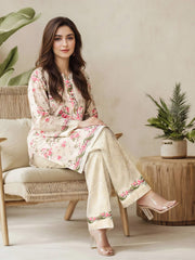 2 Piece Silk Suit- Embellished (Pret)