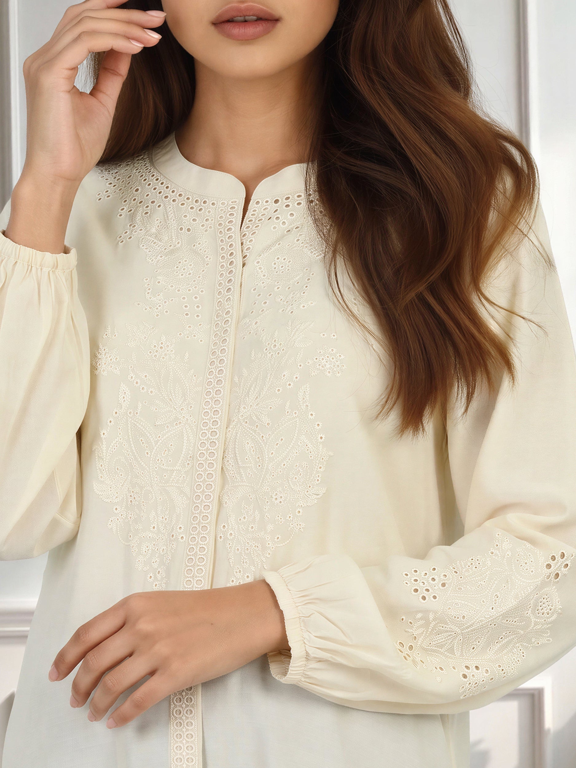 Viscose Kurti- Embroidered (Pret)