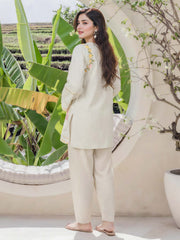 Yarn Dyed Kurti- Embroidered (Pret)