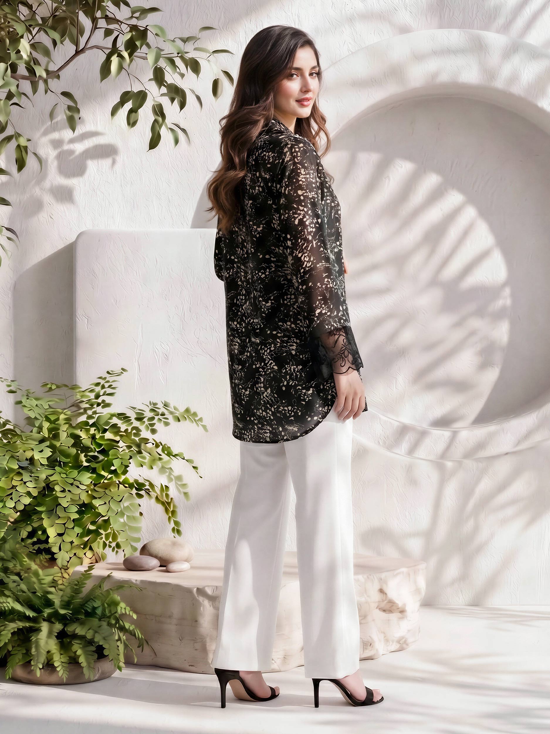Silk Kurti- Embroidered (Pret)