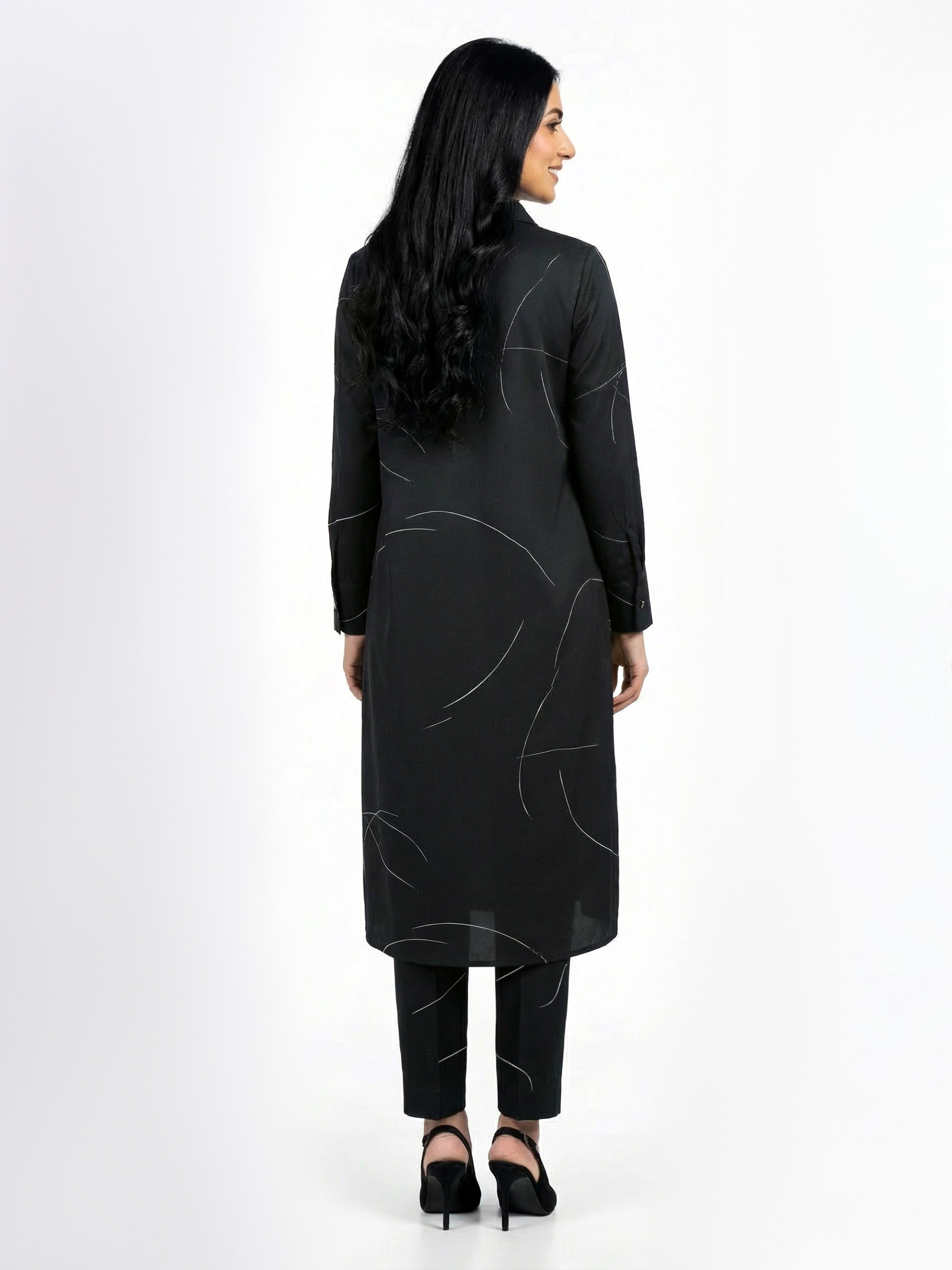 2 Piece Silk Suit- Printed (Pret)