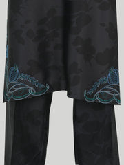 2 Piece Silk Suit- Embroidered (Pret)