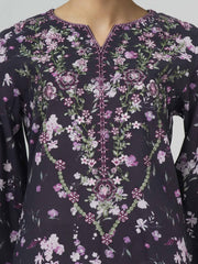 2 Piece Viscose Cotton Suit- Embroidered (Pret)