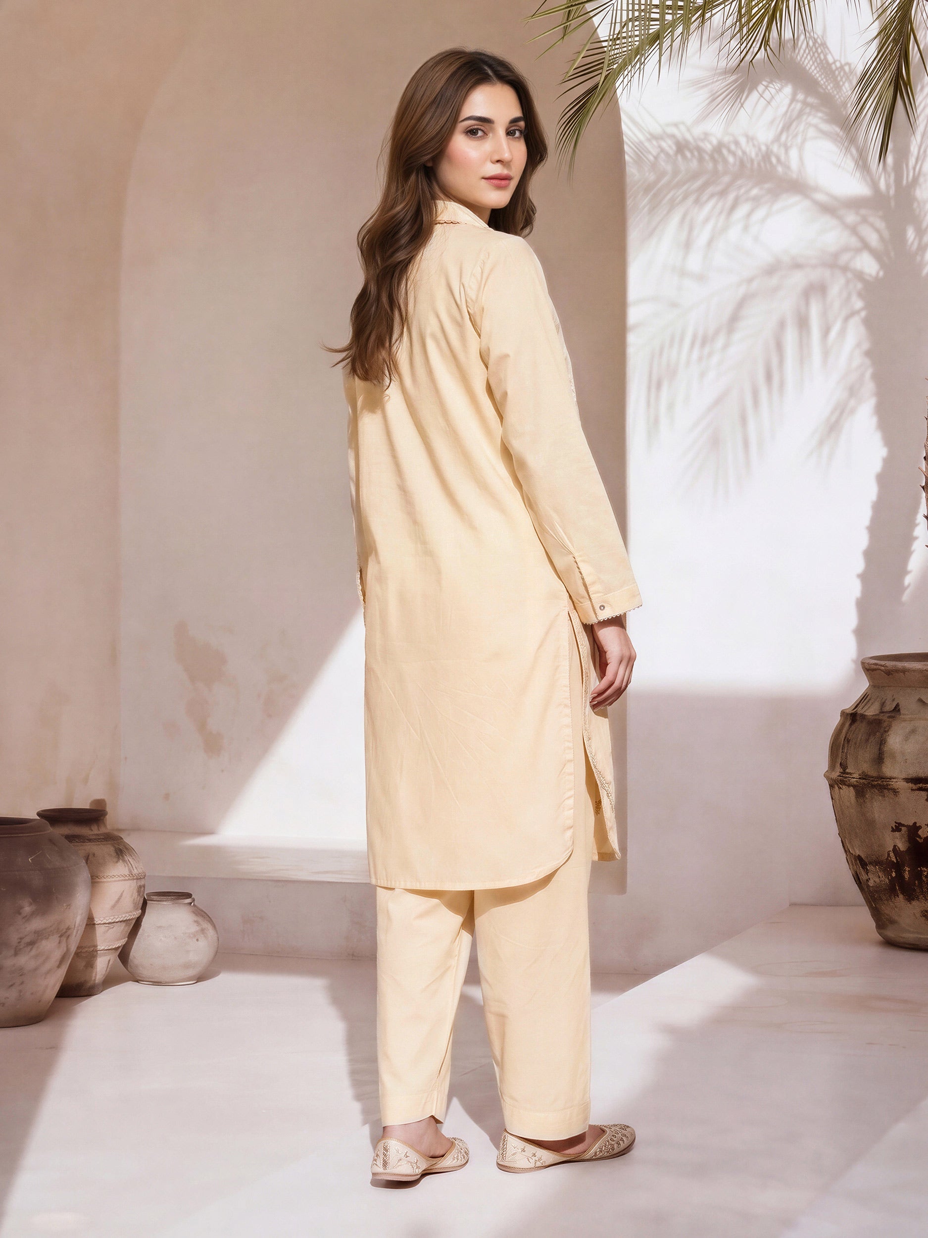 2 Piece Lawn Suit- Embroidered (Pret)