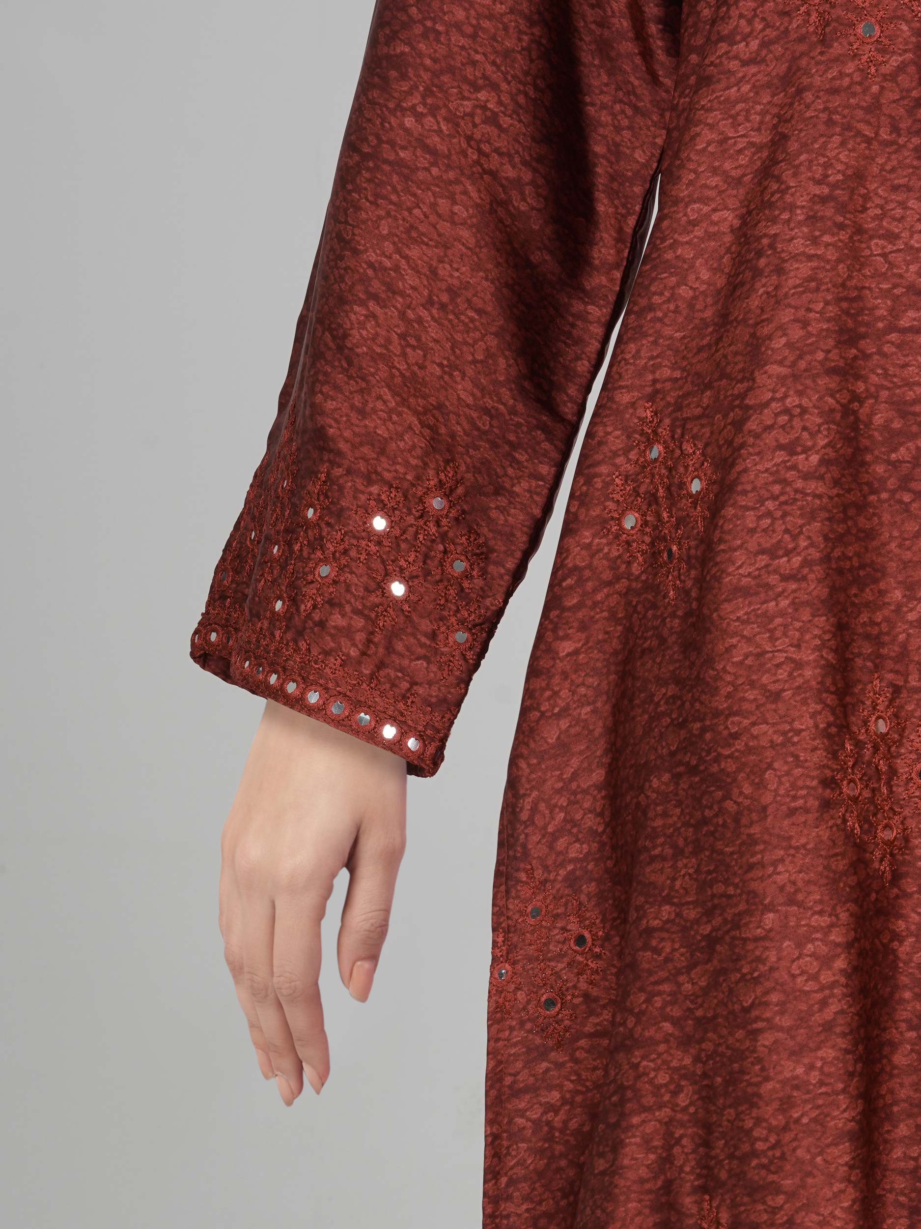 2 Piece Silk Suit- Embroidered (Pret)