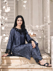 2 Piece Silk Suit- Embroidered (Pret)