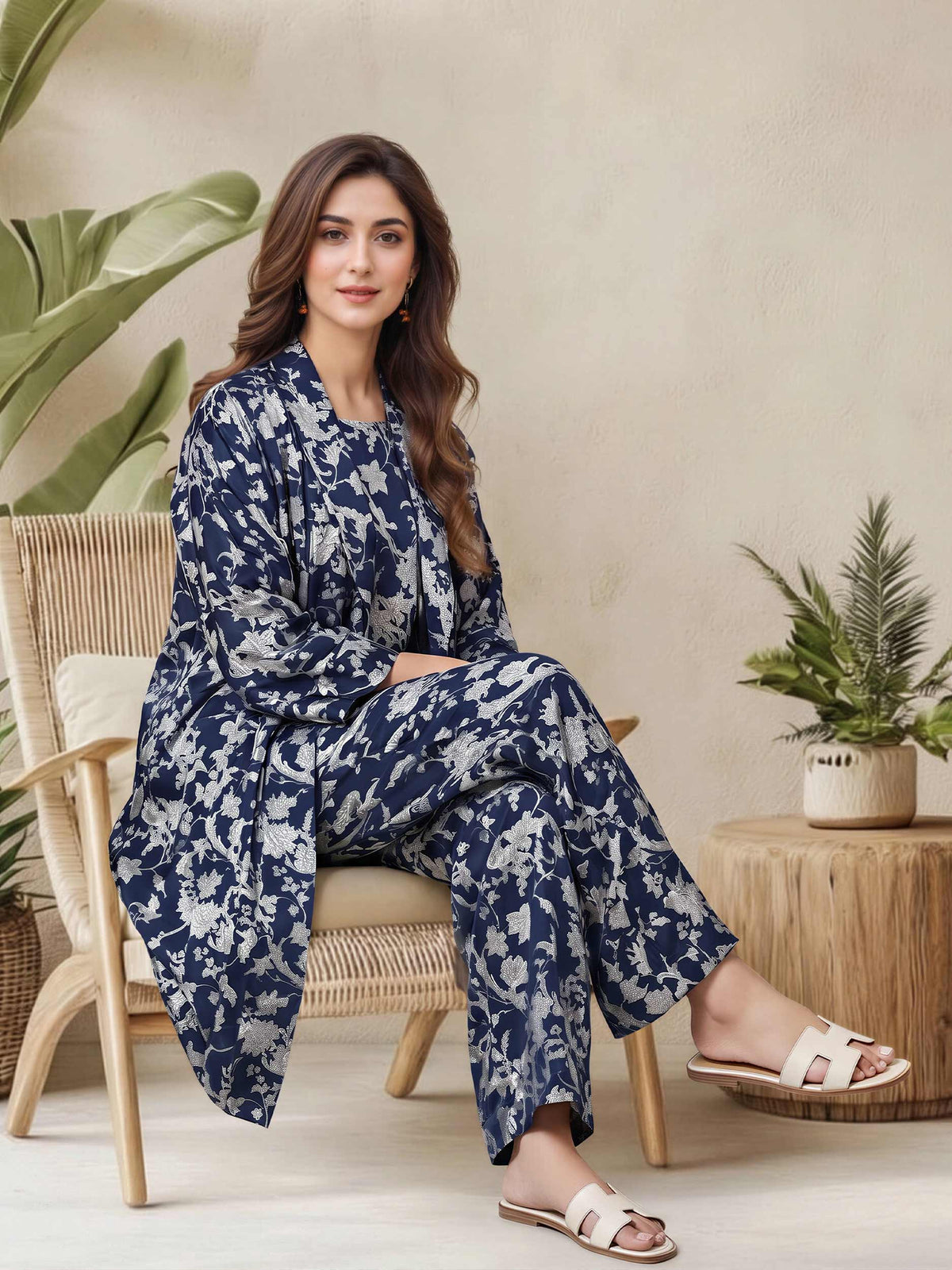 2 Piece Silk Suit (Pret)