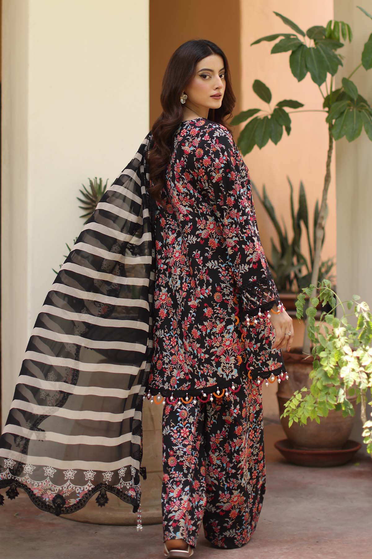 3-PC Stitched Embroidered  Lawn  SLC27-12P
