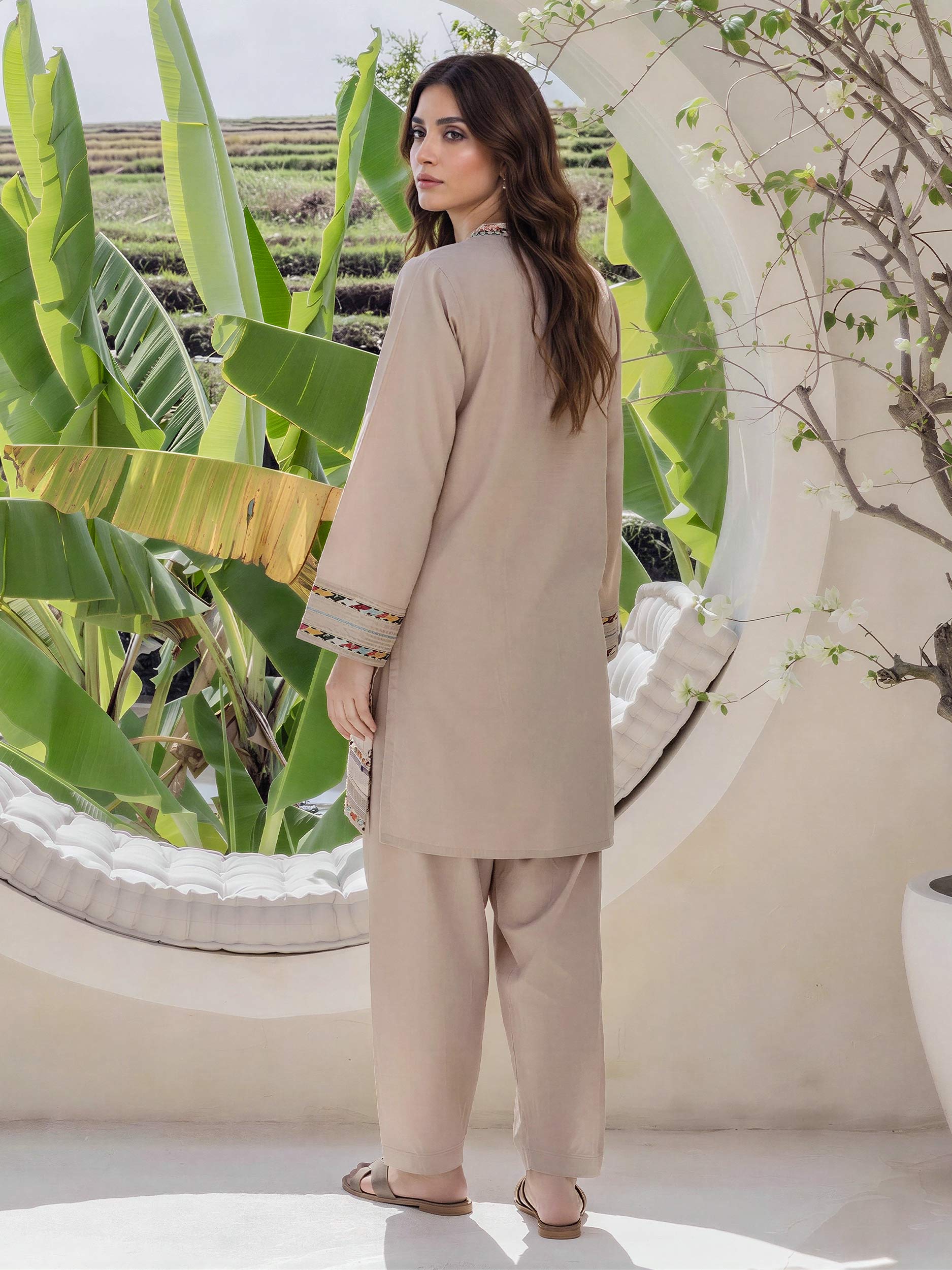 2 Piece Lawn Suit- Embroidered (Pret)