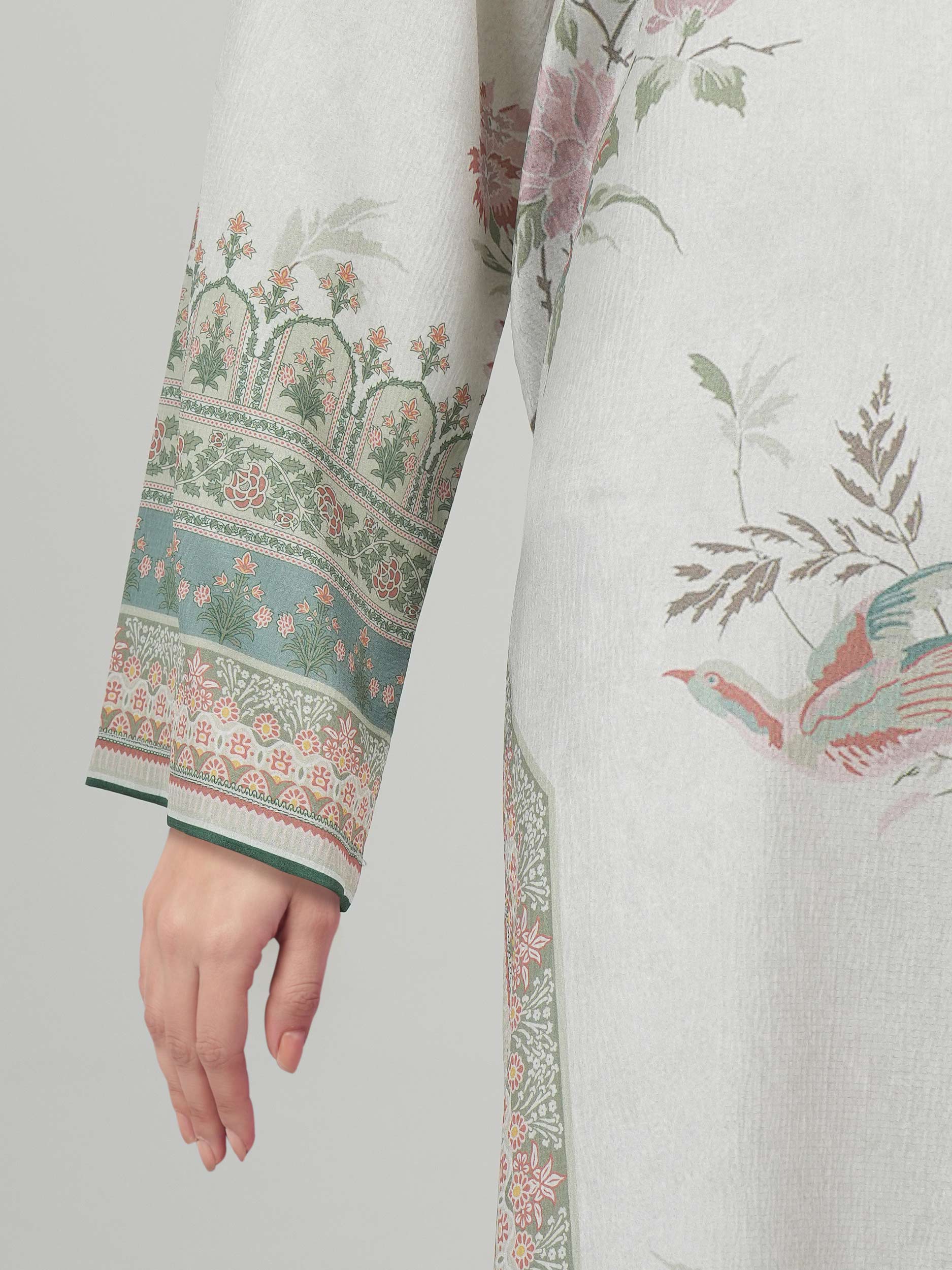 2 Piece Silk Suit- Embellished (Pret)