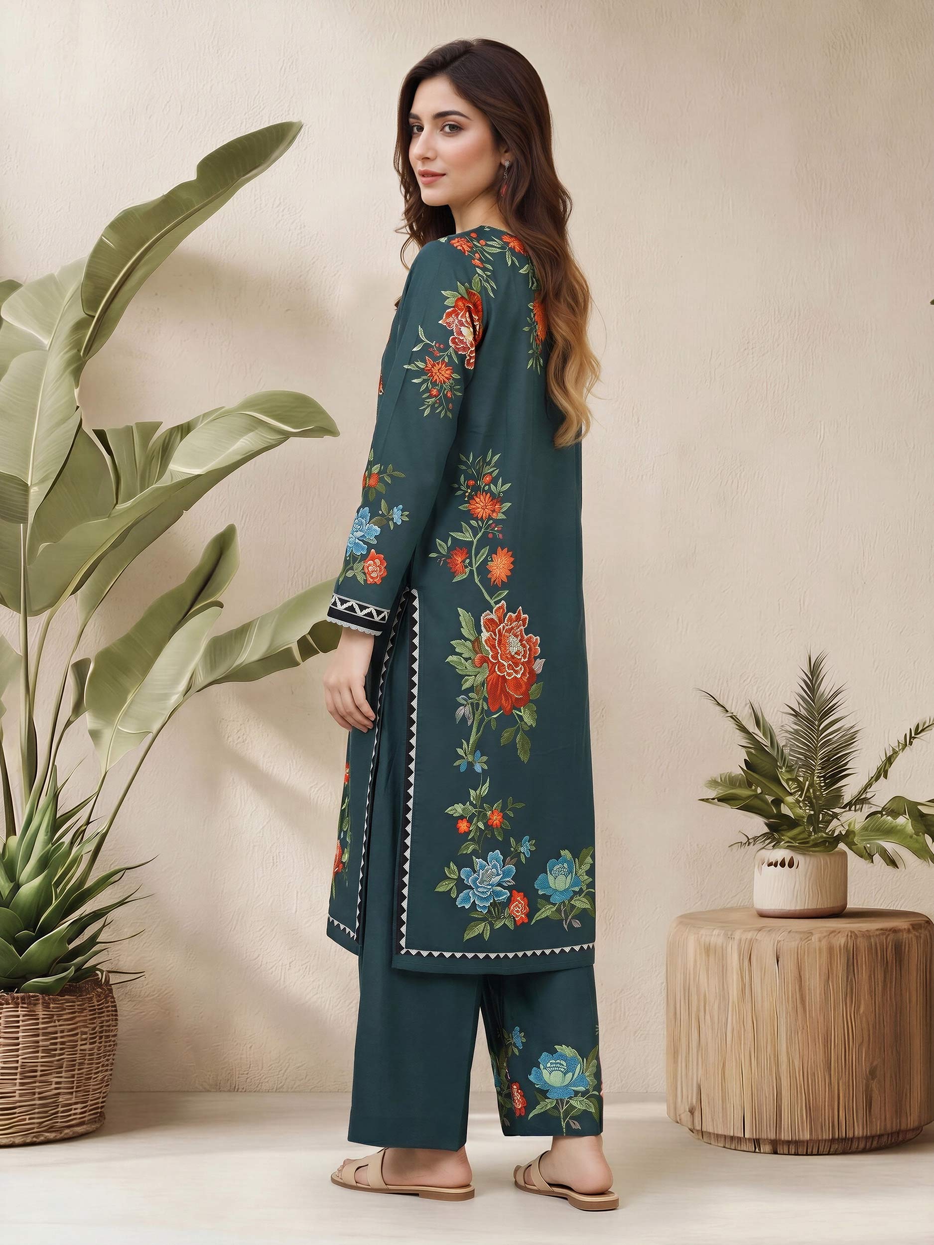 2 Piece Lawn Suit (Pret)