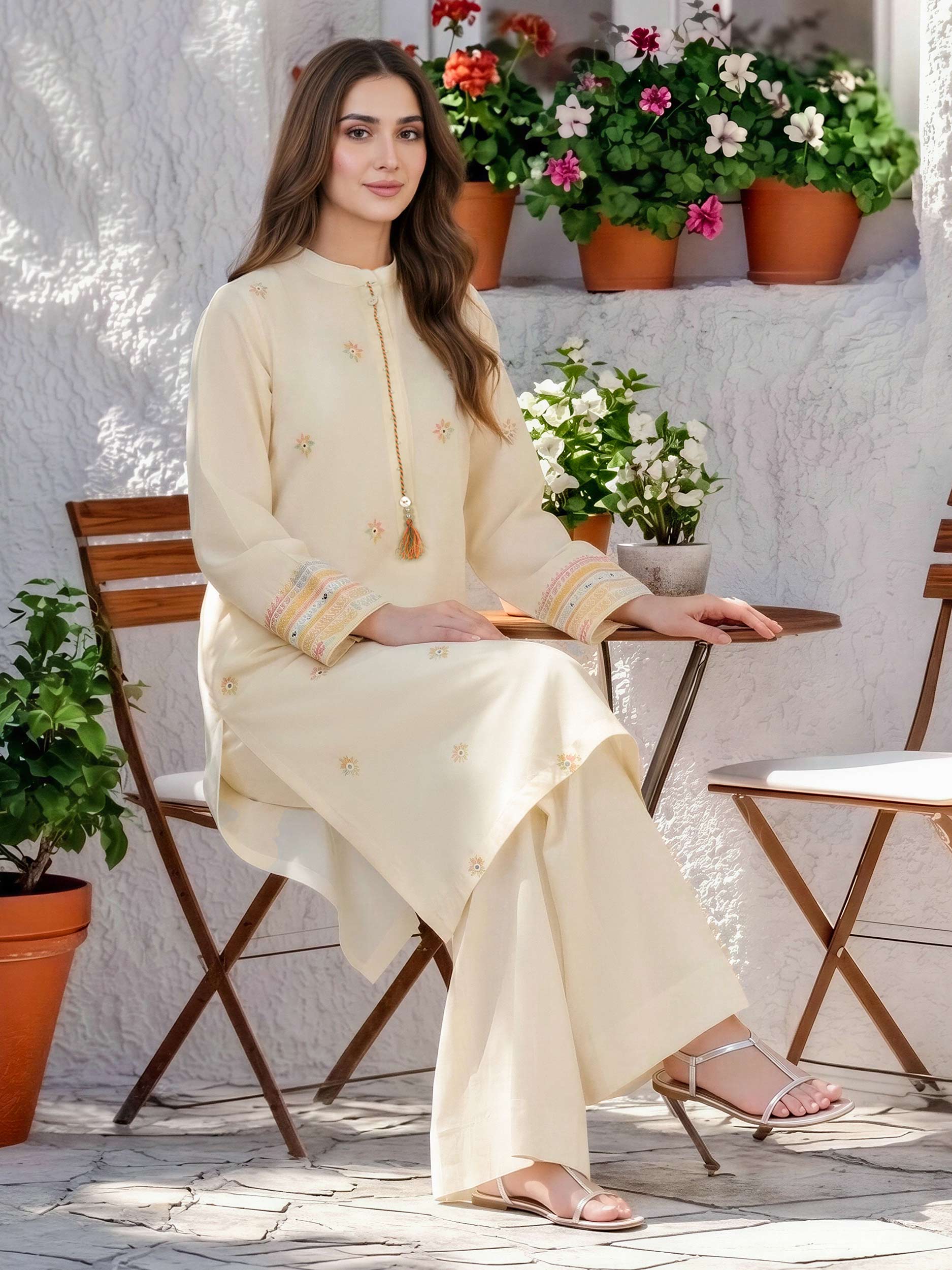 Lawn Shirt- Embroidered (Pret)