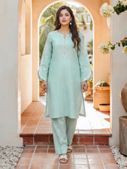 2 Piece Yarn Dyed Suit- Embroidered (Pret)