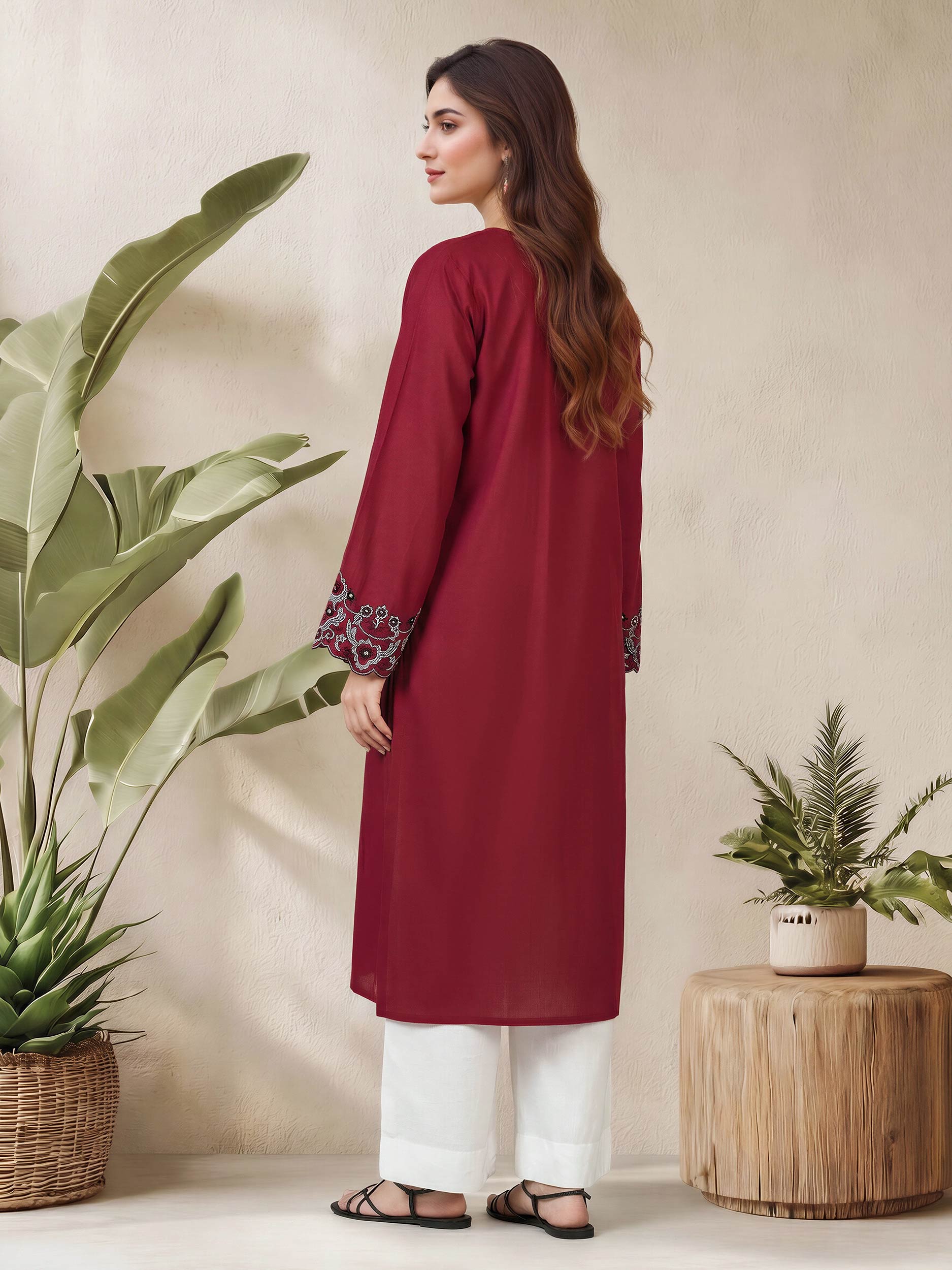 Lawn Shirt- Embroidered (Pret)