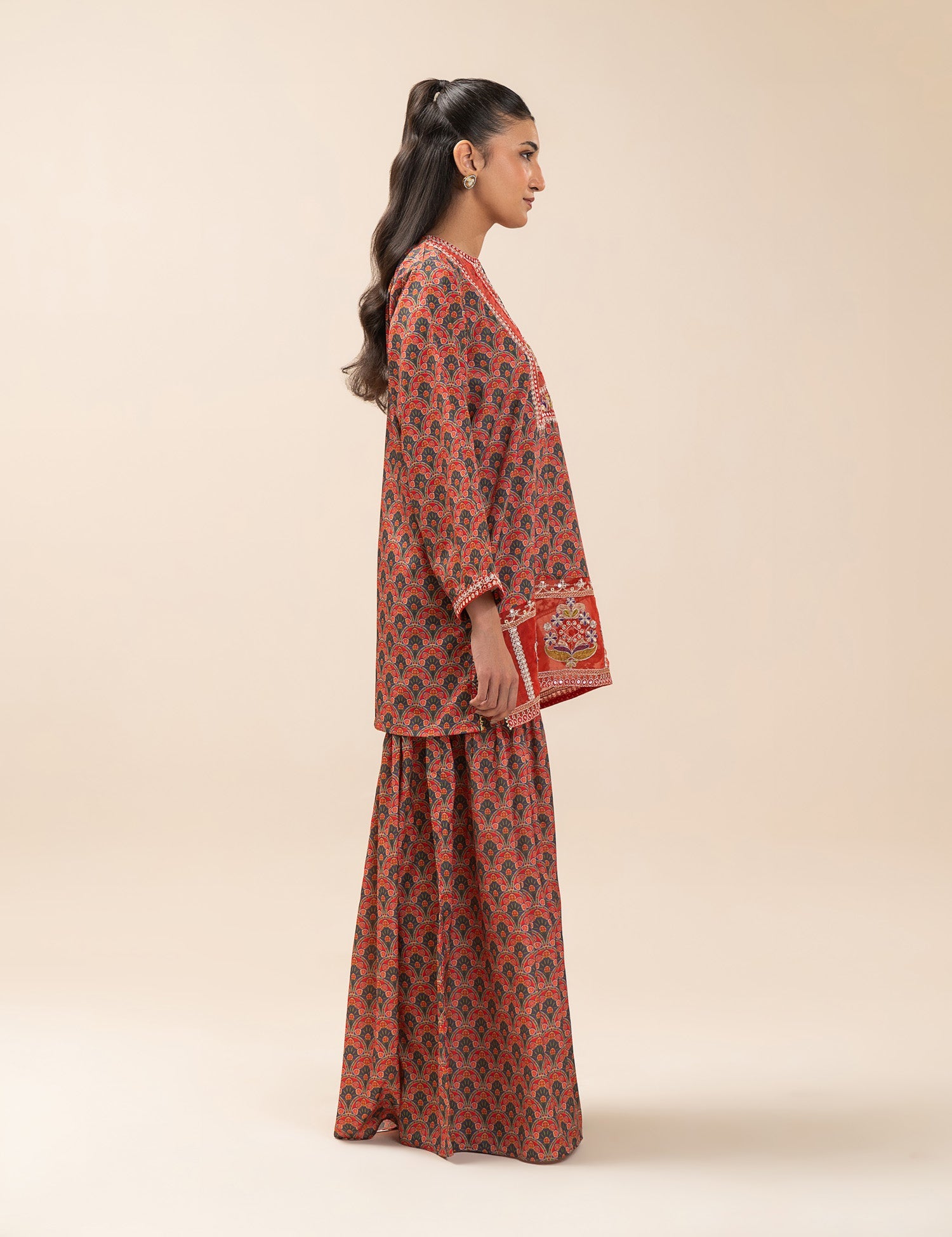 2 PIECE ETHNIC EMBROIDERED SUIT