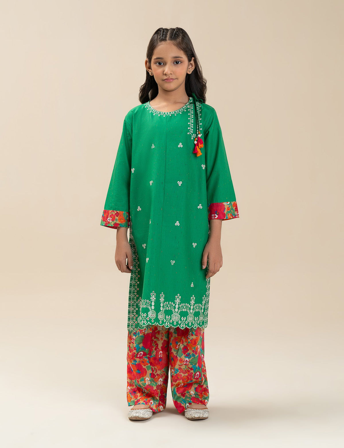 2 PIECE EMBROIDERED SUIT