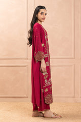 2 PIECE EMBROIDERED RAW SILK SUIT (LUXURY PRET)