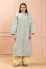 2 PIECE EMBROIDERED TWO TONE SUIT (LUXURY PRET)