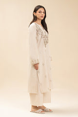 2 PIECE EMBROIDERED DOBBY SUIT (PRET)