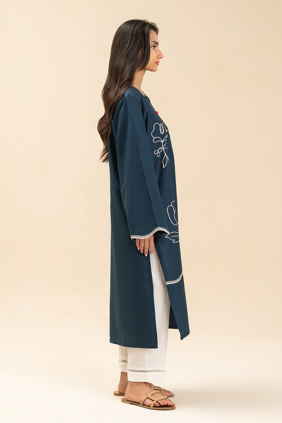 EMBROIDERED LAWN SHIRT (PRET)