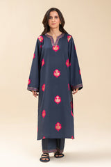 2 PIECE EMBROIDERED LUREX JACQUARD SUIT (PRET)