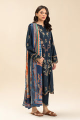 3 PIECE EMBROIDERED LAWN SUIT (PRET)