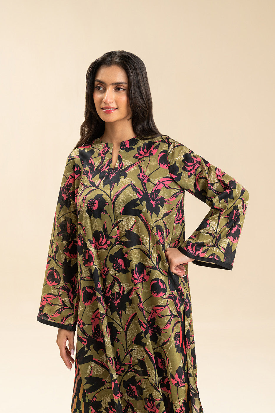 2 PIECE PRINTED LAWN SUIT (PRET)