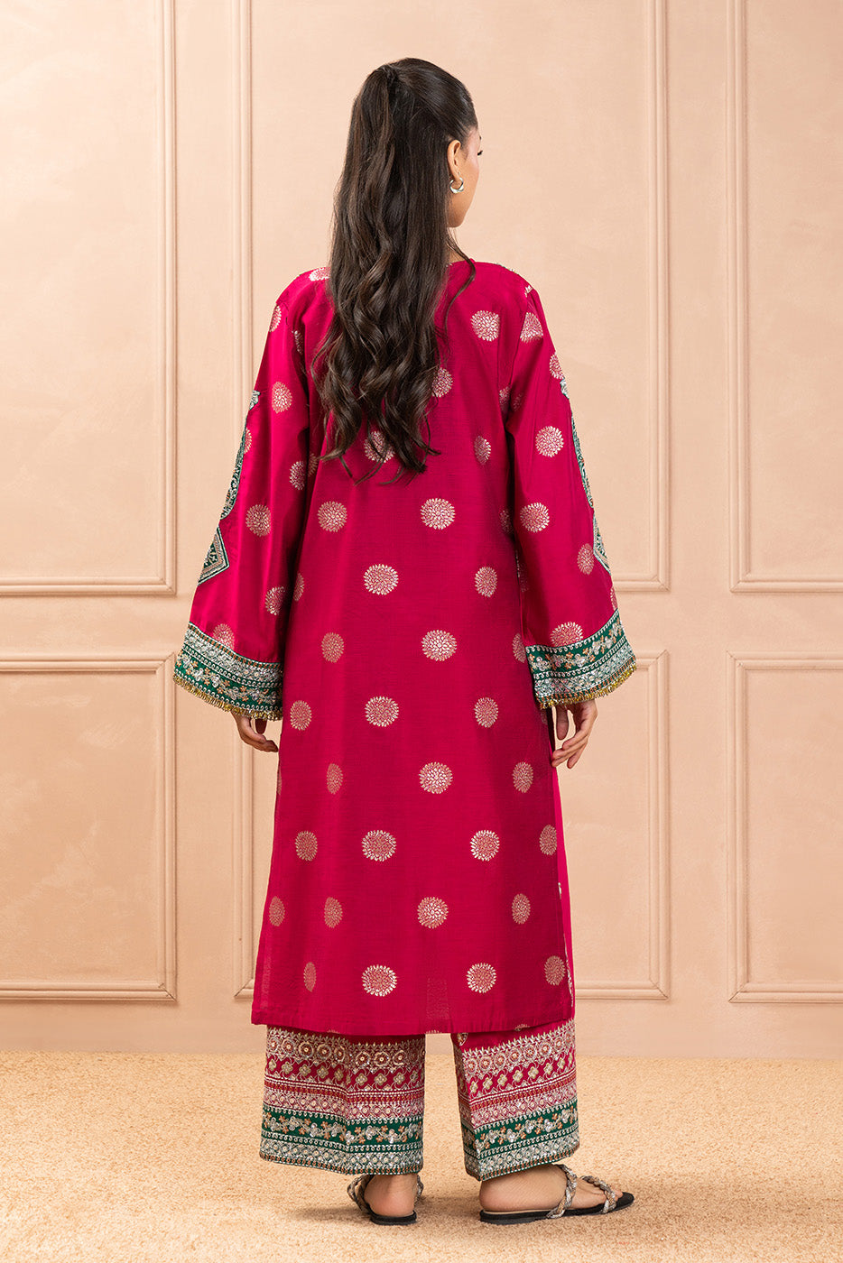 2 PIECE EMBROIDERED RAWSILK SUIT (LUZURY PRET)