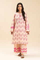 EMBROIDERED SLUB SHIRT (PRET)