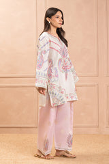 2 PIECE EMBROIDERED TWO TONE SUIT (LUXURY PRET)