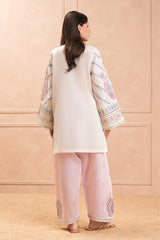 2 PIECE EMBROIDERED TWO TONE SUIT (LUXURY PRET)