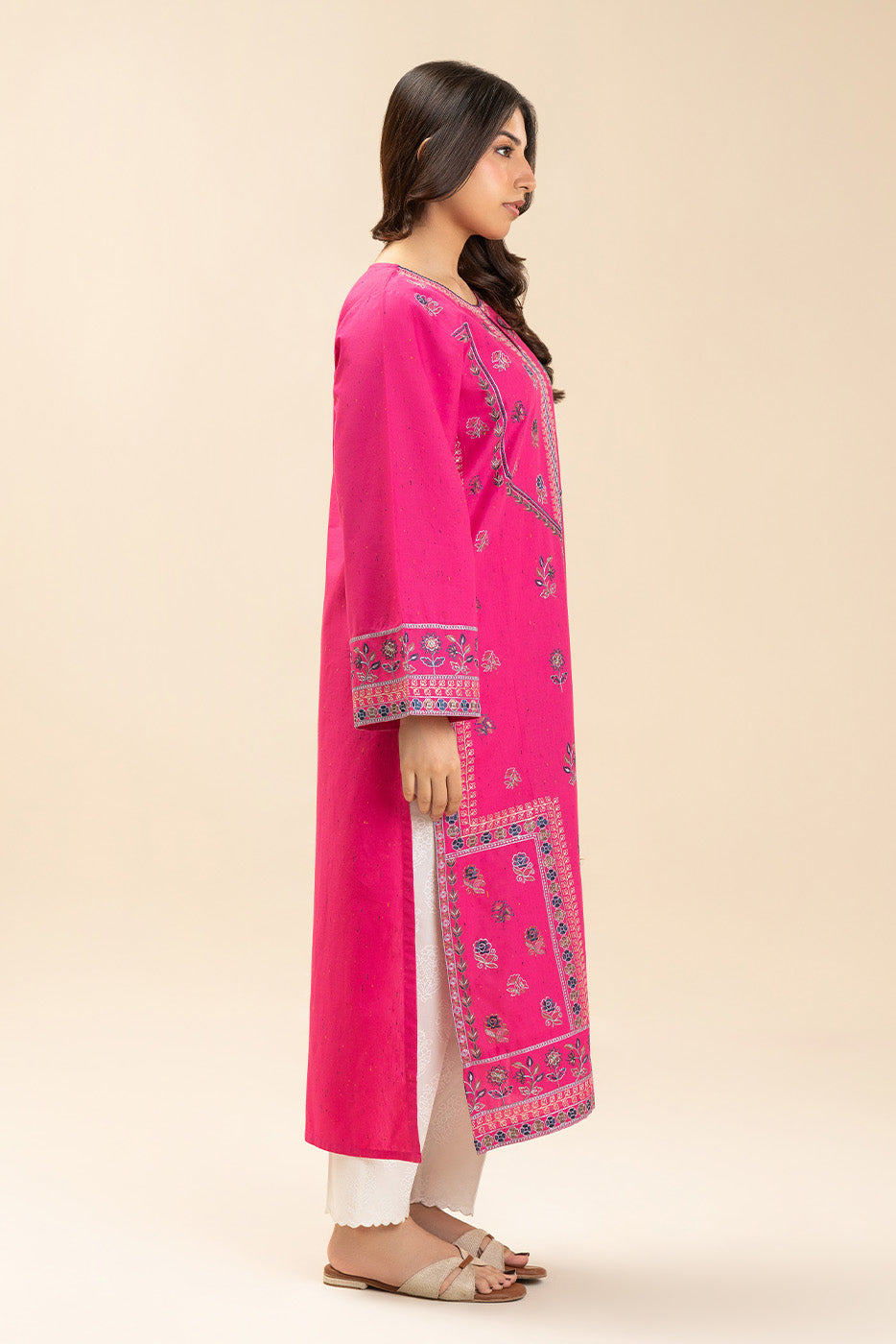 EMBROIDERED MULTI NEPS SHIRT (PRET)