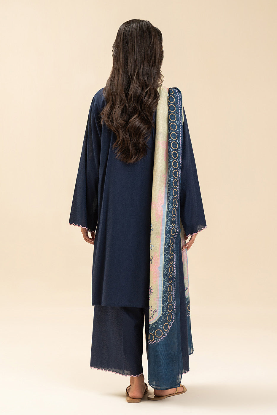 EMBROIDERED SELF JACQUARD SHIRT (PRET)