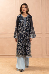 2 PIECE EMBROIDERED COTTON NET SUIT (LUXURY PRET)