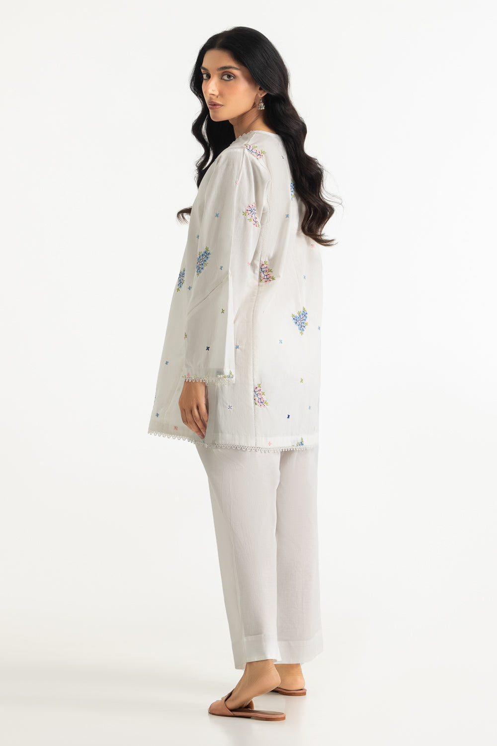 Blended Embroidered Co-Ord Set