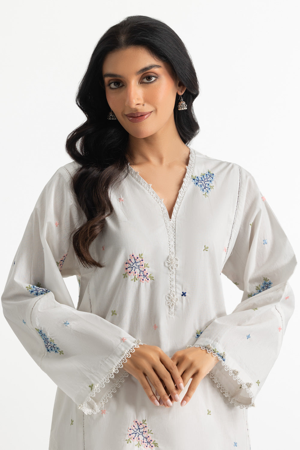 Blended Embroidered Co-Ord Set